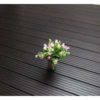 Deep carbonized waterproof anti-sliped surface Solid bamboo outdoor decking