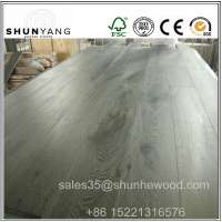 FSC Certificate Anti-scratch and water proof two layer white oak solid parquet wooden flooring