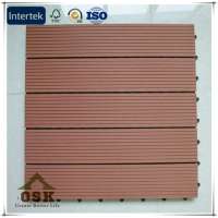 300* 300 mm european standard wpc diy tiles wpc decking tiles with groove wpc wood plastic composite