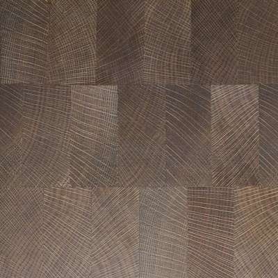 Reactive Stained Natural Color Smooth Oak End Grain Wall Panel Wood Flooring