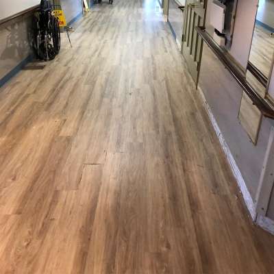 Nursing Home UV Oiled Birch Engineered Wood Flooring Gray